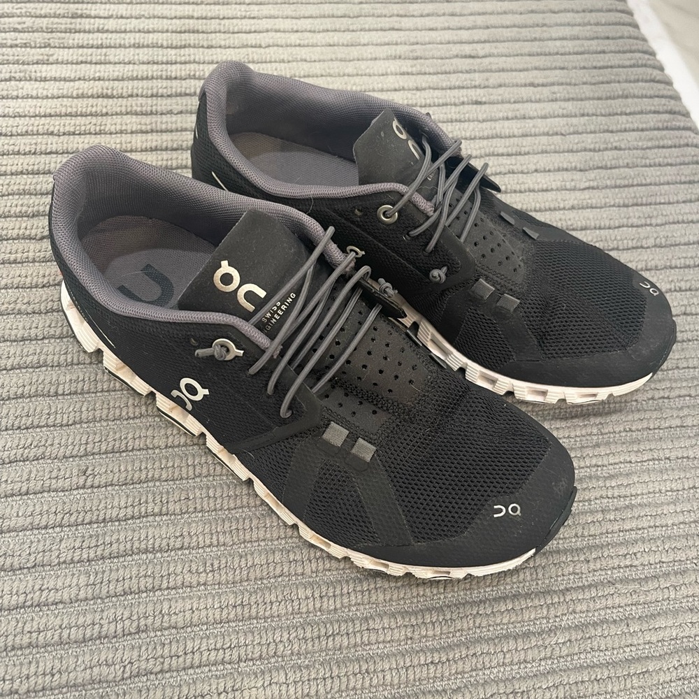 Women’s On shoes.  Black Size 7.5, light wear.